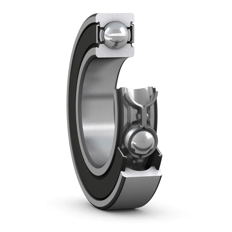 Rubber sealed deep groove ball bearing